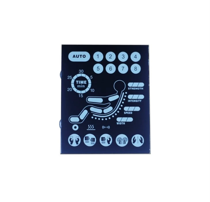 VA segment LCD displej